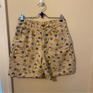 Vintage Patterned Shorts